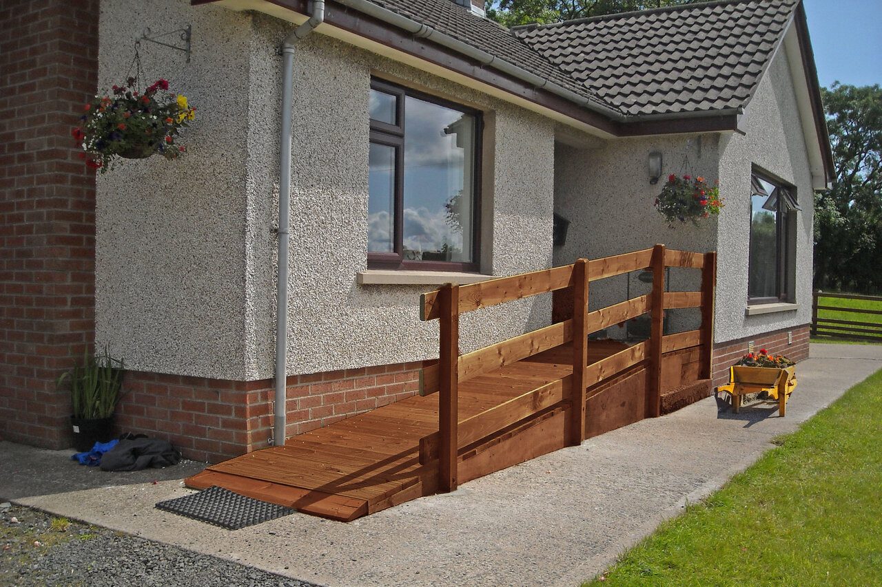 Wheelchair Ramp fitted to front of home Wheelchair Ramp fitted to front of home